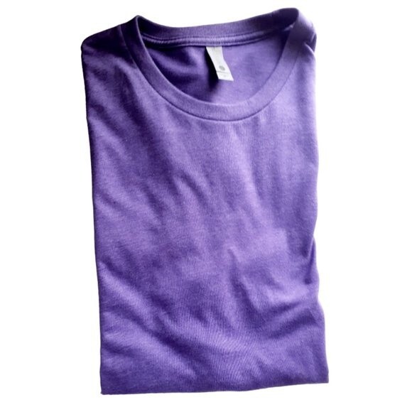 Unisex Next Level Apaprel Purple Tee Act With Integrity Size Medium NWOT - Picture 8 of 10